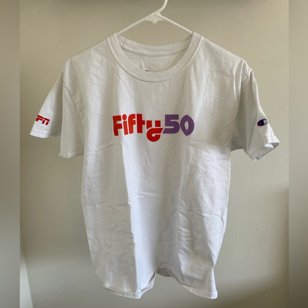 ESPN Fifty50 Champion White T-Shirt (Medium)